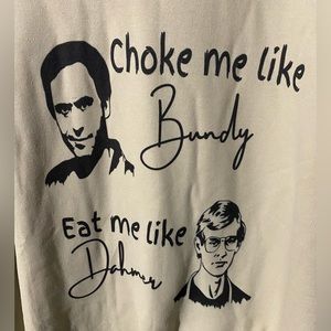 Serial Killer Sweatshirt Size XL Cream